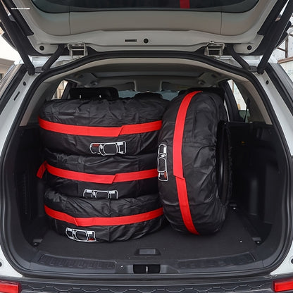 4pcs Car Tire Storage Bags Easy to Move and Prevent Tires from Aging Suitable for SUVs Jeeps Sedans Snow Tires Diameter 2598 Inches Approximately 66cm  315 Inches Approximately 80cm