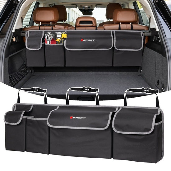 Sports style car Oxford folding seat rear storage bag trunk storage box sport sports logo nonslip compartment luggage storage box tool car storage box crosscountry camping home finishing container is suitable for most models