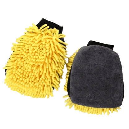 1pc2pcs Chenille Microfiber Car Wash Mitt Thick Car Cleaning Mitt Doublesided Glove Anti Scratch Car Cleaning Tool Home Kitchen Plush Glove Tool
